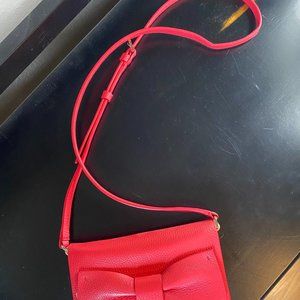 Kate Spade leather crossbody with bow